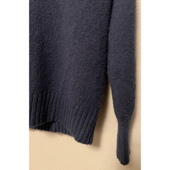 360 Cashmere V Neck Wool & Cashmere‎ Blend Sweater Dark Blue Navy Women's Size M - Picture 9 of 11